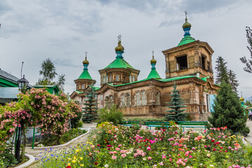 Holy Trinity Cathedral in Karakol, Kyrgyzstan