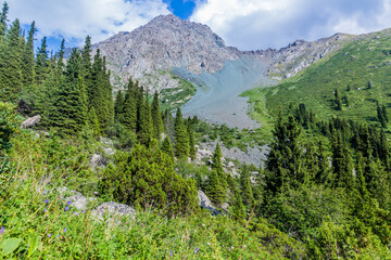 Terskey Ala-Too mountain range in Kyrgyzstan
