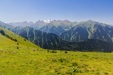 Terskey Alatau mountain range in Kyrgyzstan