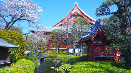 A view of Senso-ji temple, Asakusa. Tokyo - Japan. April 06, 2020