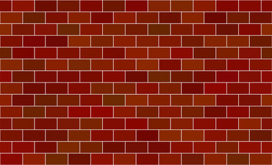 Fototapeta premium Seamless pattern. Brown brick background. Vector stock illustration for poster