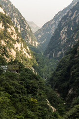 Fototapeta na wymiar Canyon at the foot of Hua Shan mountain, China
