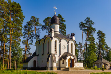 Fototapeta na wymiar It's Smolensk church on the Valaam (Valamo), Republic of Karelia, Russian Federation.