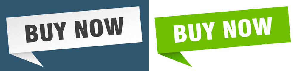 buy now banner. buy now speech bubble label set. buy now sign