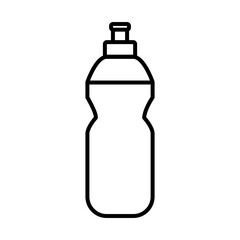 water bottle line style icon vector design