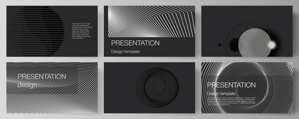 Vector illustration of the editable layout of the presentation slides design business templates. Geometric abstract background, futuristic science and technology concept for minimalistic design.