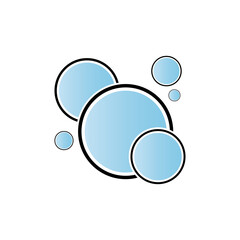 Bubble  icon vector