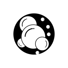 Bubble  icon vector