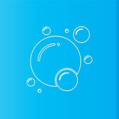 Bubble  icon vector