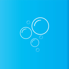 Bubble  icon vector