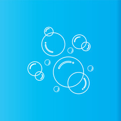 Bubble  icon vector