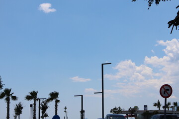 city sky blue sunset