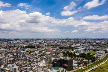 東京都心部方面の空撮写真_02