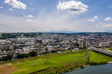 東京都心部方面の空撮写真_01