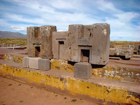 High-precision crafted stone blocks in Pumapunku (Tiwanaku, Bolivia) Stock  Photo | Adobe Stock