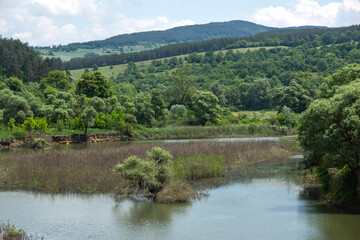 Fototapeta na wymiar Topolnitsa Reservoir at Sredna Gora Mountain, Bulgaria