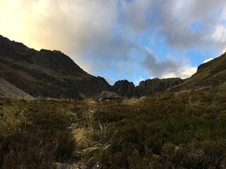 sunrise on waiau pass way