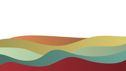 Abstract colorful background of color waves. Template for flyer, cover or banner