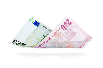 Currency Conversion, one hundred Euro to the two hundred Turkish Lira