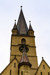 Lutheran Cathedral of old town of Sibiu, one of the most important cultural centres of Romania