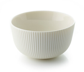 empty white bowl