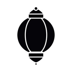 home lamp silhouette style icon vector design