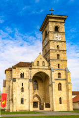 Fototapeta na wymiar Romanian Catholic Cathedral, Alba Iulia Fortress complex in Alba County, Transylvania, Romania