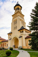 Fototapeta na wymiar Bell tower, Alba Iulia Fortress complex in Alba County, Transylvania, Romania