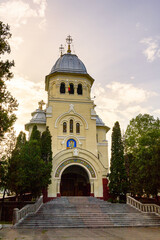 Fototapeta na wymiar Orthodox Cathedral of Turda, Cluj County, Romania