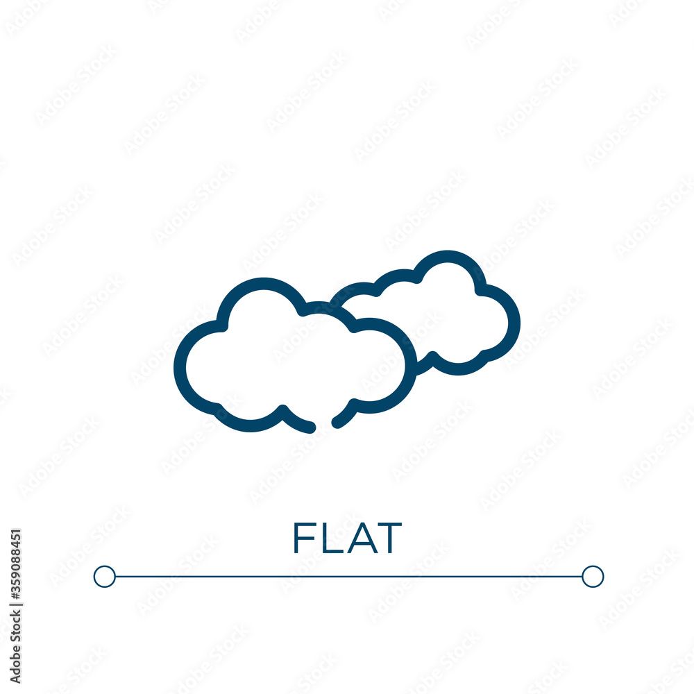 Poster flaticon icon. linear vector illustration. outline flaticon icon vector. thin line symbol for use on