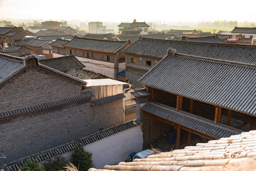 
February 2019. The roofs of a rural village in Yunnan, southern China.