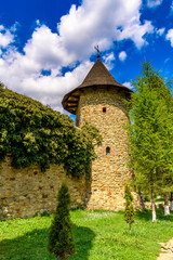 Moldovita Monastery, a Romanian Orthodox monastery in  Vatra Moldovitei, Suceava County, Moldavia, Romania