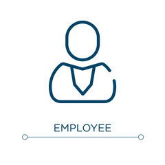 Employee icon. Linear vector illustration. Outline employee icon vector. Thin line symbol for use on web and mobile apps, logo, print media.