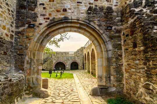 Part of the Seat fortress of Suceava, in the historical region of Bukovina, Central Europe, Romania