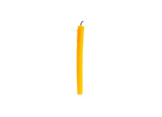 Separate candles on a white background