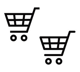Shoping cart flat vector icon, Symbol of buy. Vector illustration.