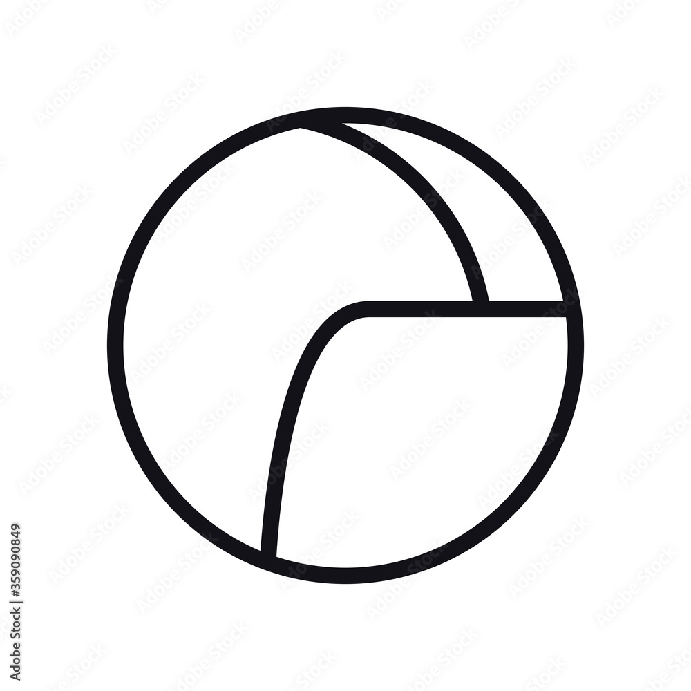 Poster geometric and abstract circle line style icon vector design