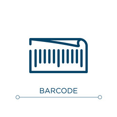 Barcode icon. Linear vector illustration. Outline barcode icon vector. Thin line symbol for use on web and mobile apps, logo, print media.