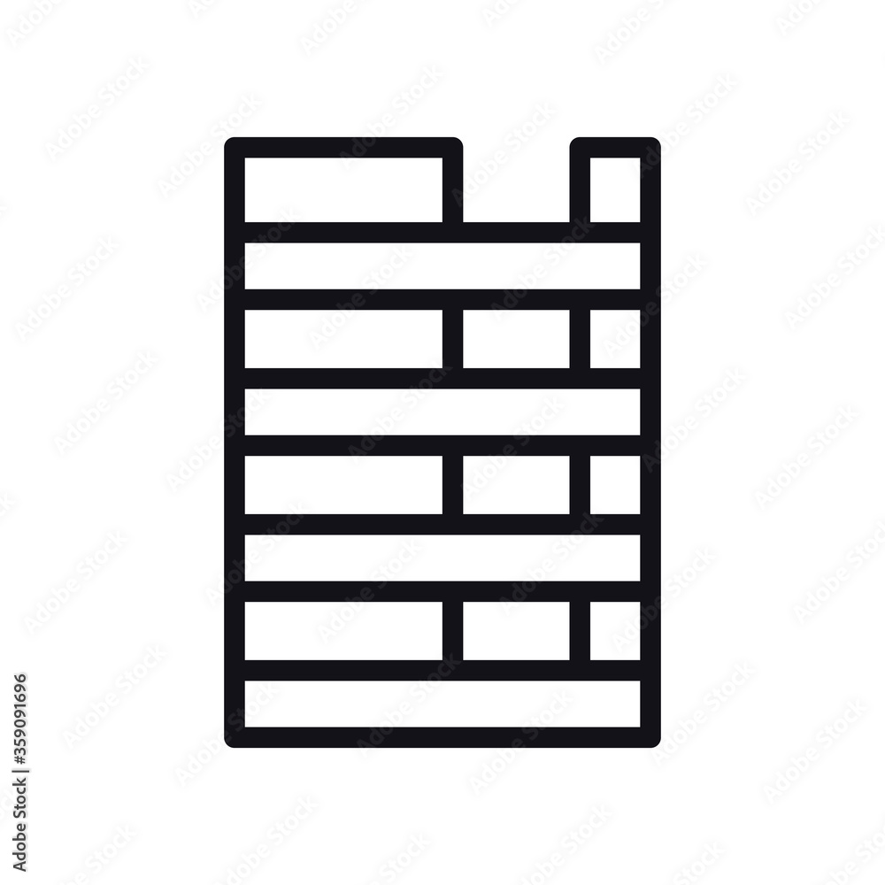 Poster geometric and abstract striped rectangle line style icon vector design