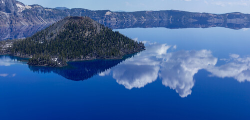 Crater Lake National Park in early spring