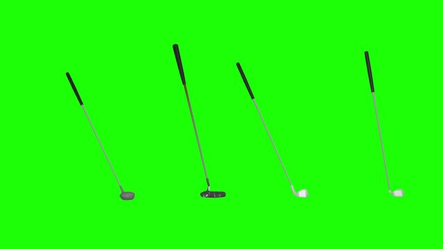 green golf course animation. golf concept. isolate videogreen golf course animation. golf concept. isolate video