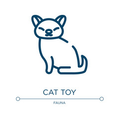 Cat toy icon. Linear vector illustration from pet shop collection. Outline cat toy icon vector. Thin line symbol for use on web and mobile apps, logo, print media.