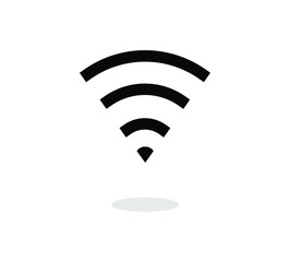Wi fi internet icon. Wireless icon. Flat vector illustration.