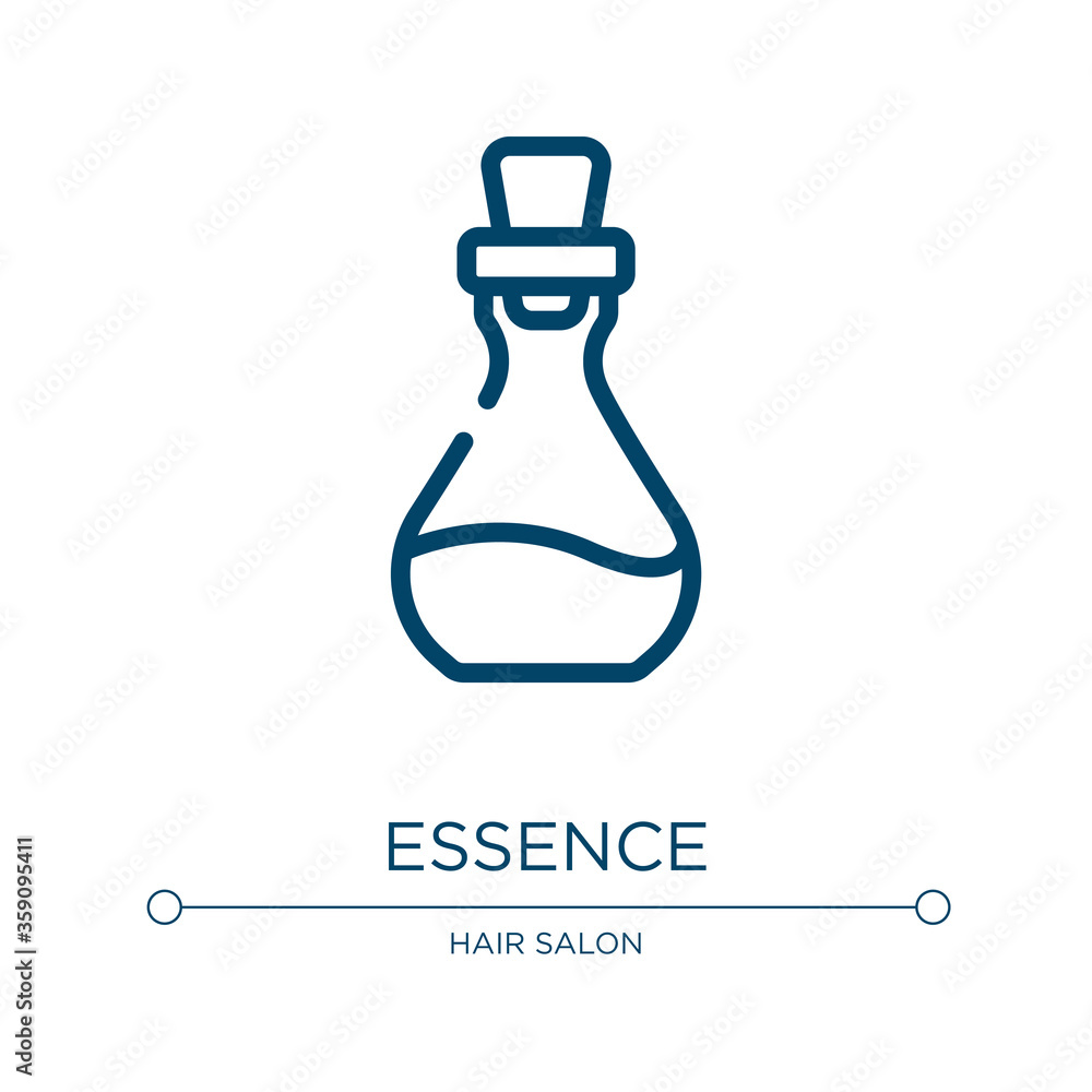 Poster essence icon. linear vector illustration from spa collection. outline essence icon vector. thin line