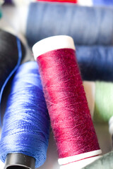 Sewing thread close up