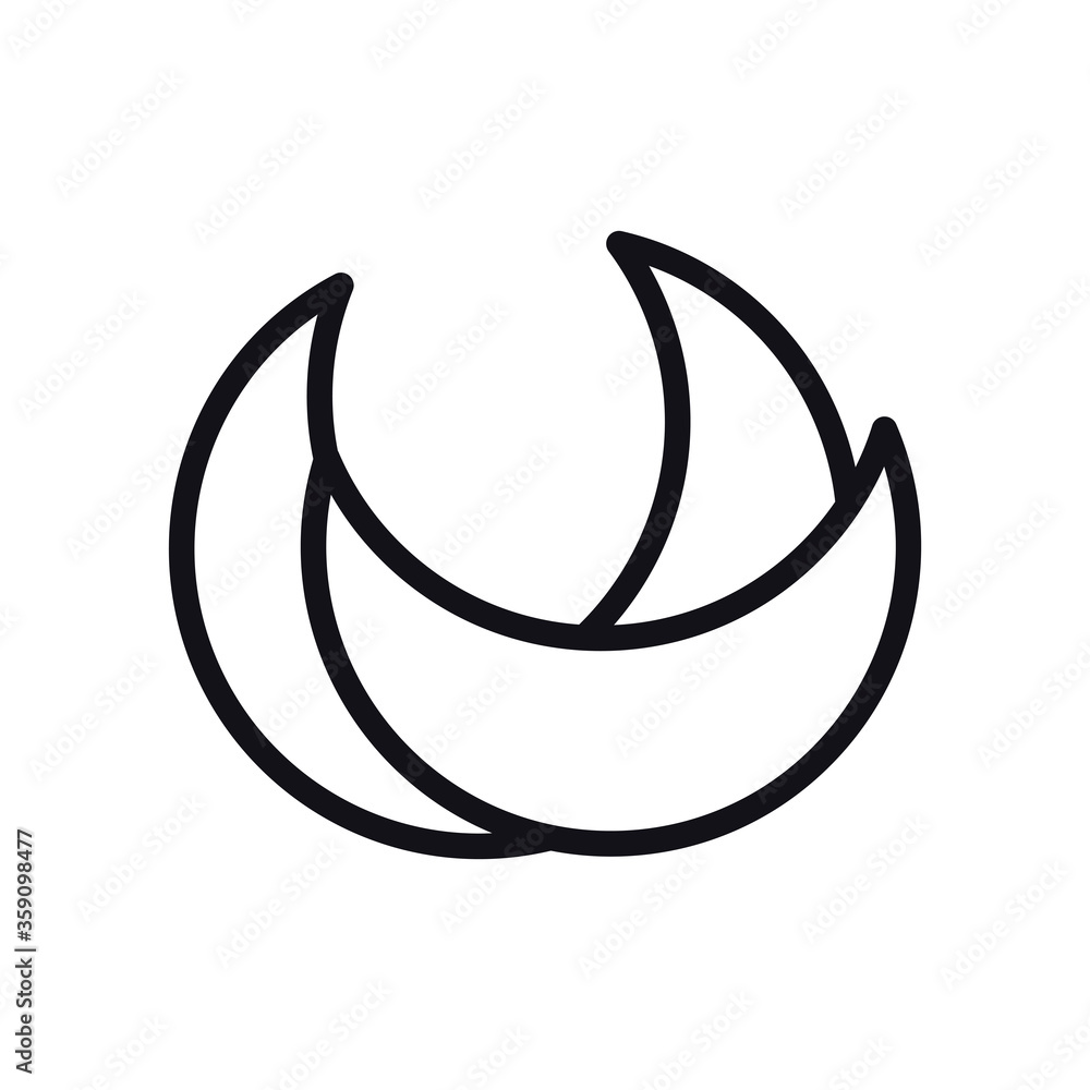 Poster geometric and abstract half circle line style icon vector design
