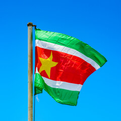 National Flag of Suriname, South America