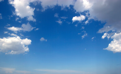 blue sky clouds white natural