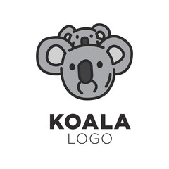 Simple modern professional Koala logo template design versatile
for your business and company

