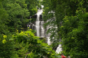 Beautiful Amicalola falls in Dawsonville, Georgia which is the tallest fall in the state